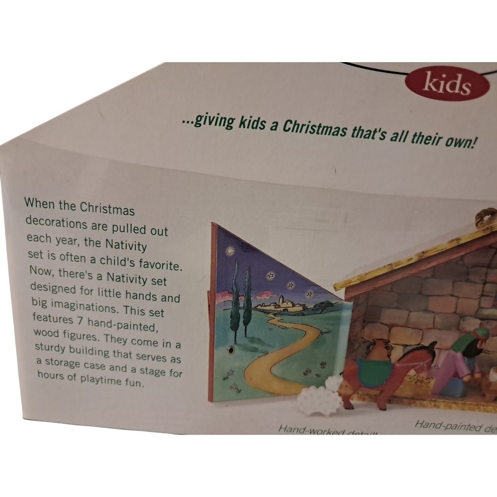 HALLMARK Keepsake Kids NATIVITY PLAY SET ~ Storage Case ~ 7pcs ~ NEW & SEALED - Picture 5 of 10